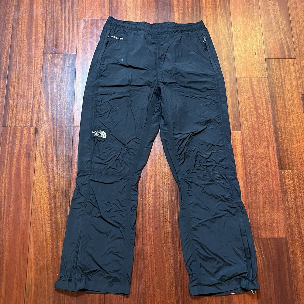 The North Face Pants Mens Medium HyVent DT Rain Black Waterproof Fits 31x28 *